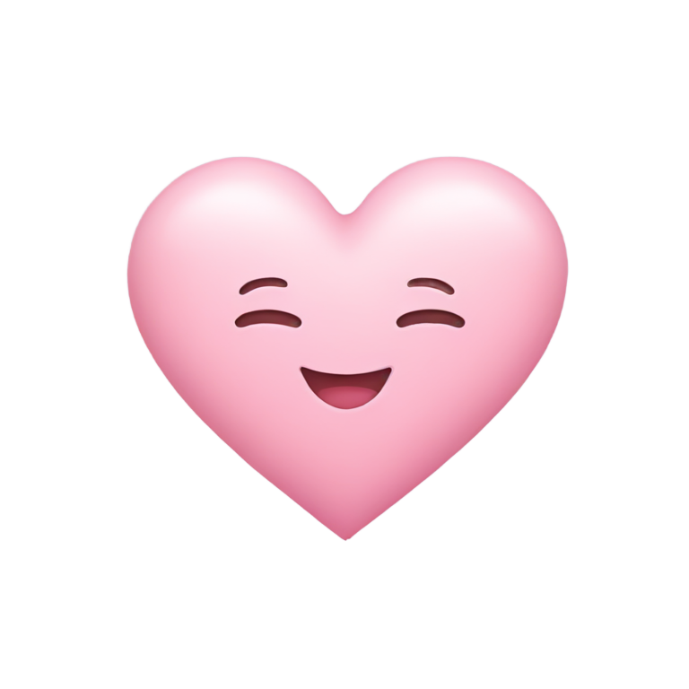 絵文字：かわいいパステルピンクのハート