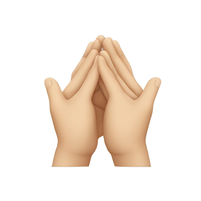 genmoji: folded hands