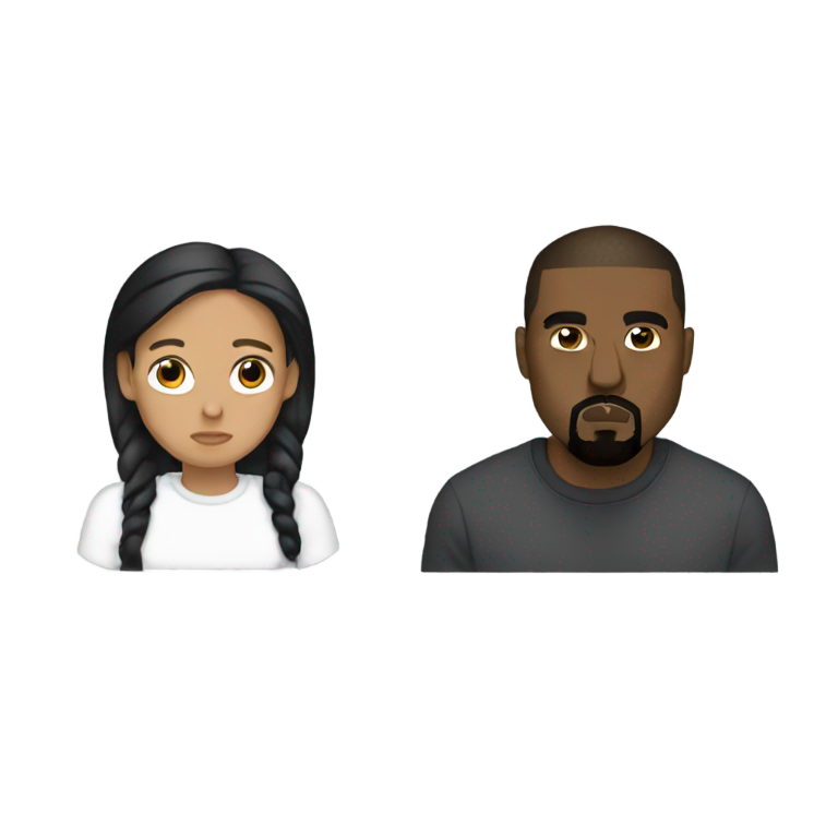 genmoji: kanye west with swastica
