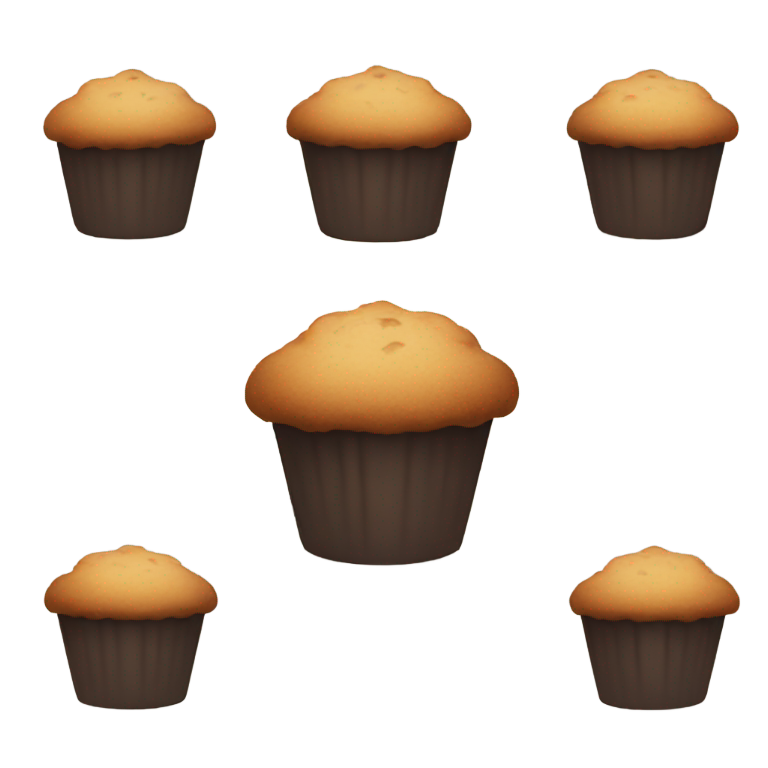 genmoji : Muffin singulier (sans visage)