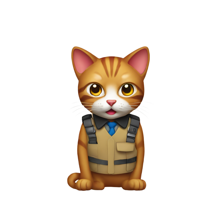 絵文字：職業として犯罪を犯す赤い猫