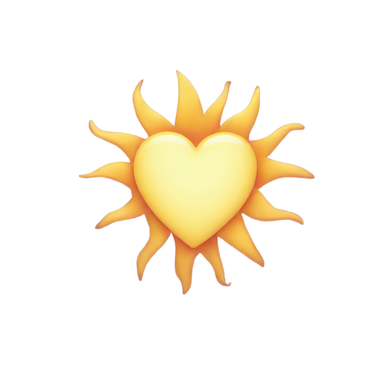 genmoji：心形太阳