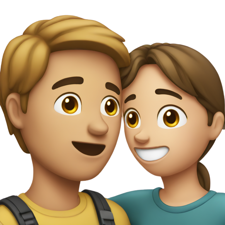 genmoji: a male sucking a girl