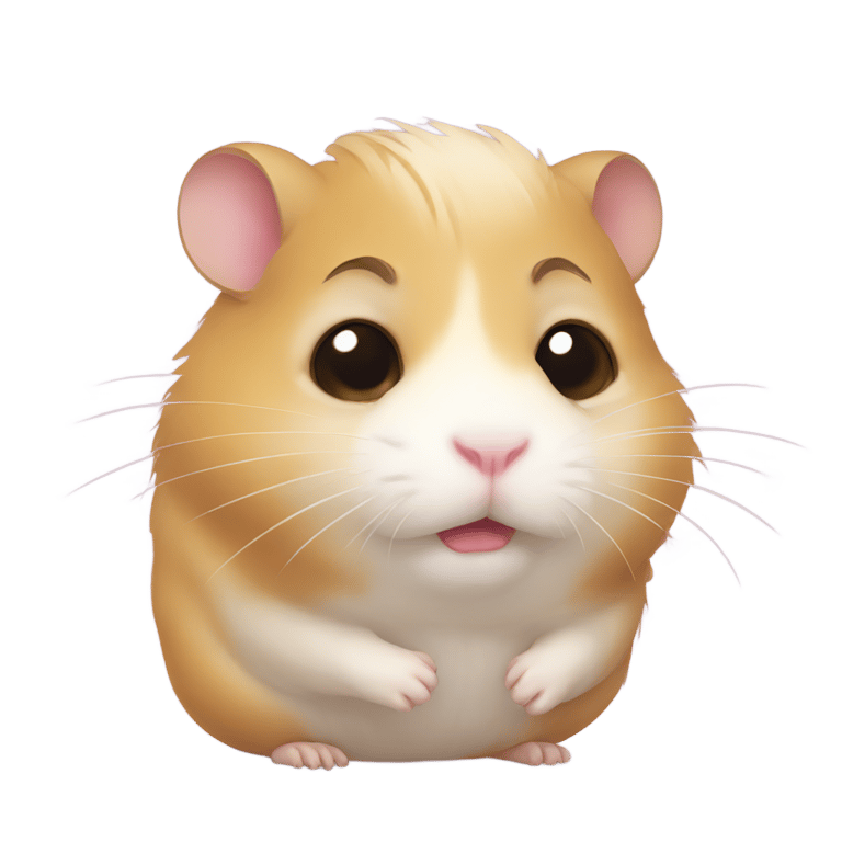 絵文字：A hamster is sad