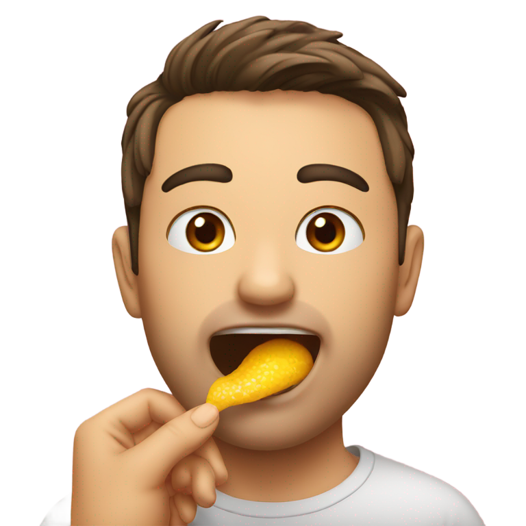 genmoji: Guy licking girl vagina