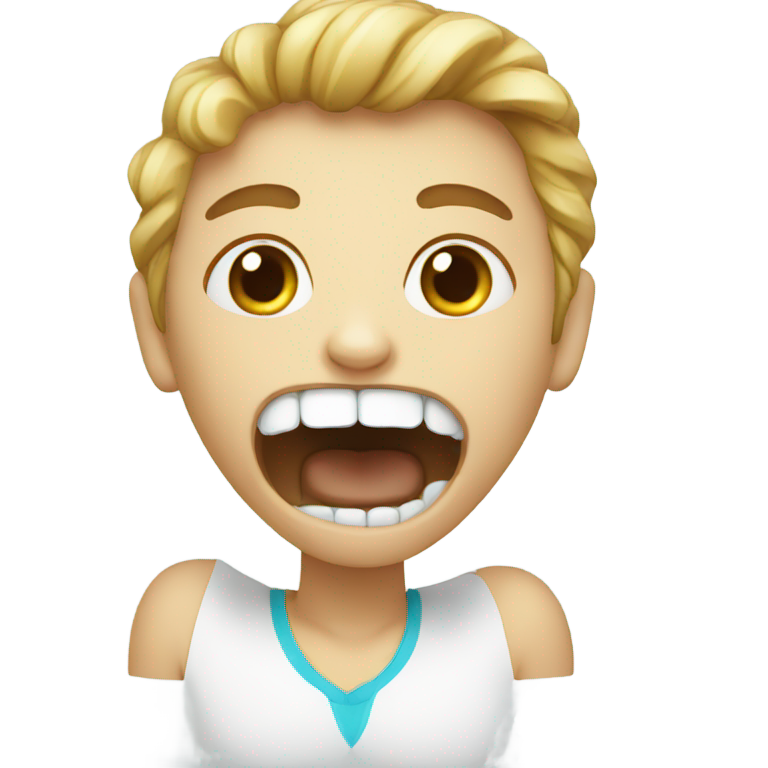 genmoji: A person without wisdom teeth