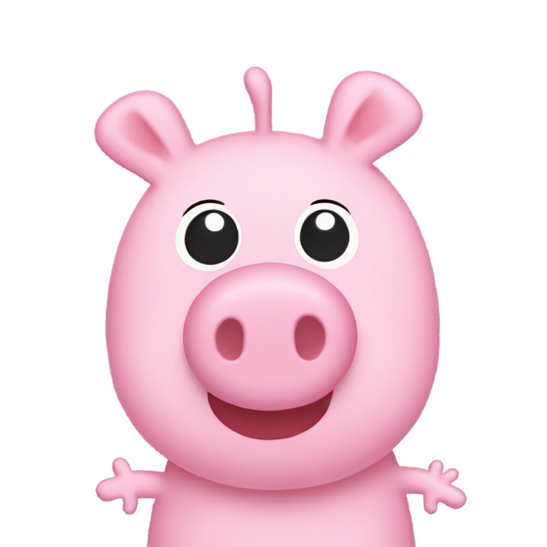 genmoji：香草佩奇猪，抱着你