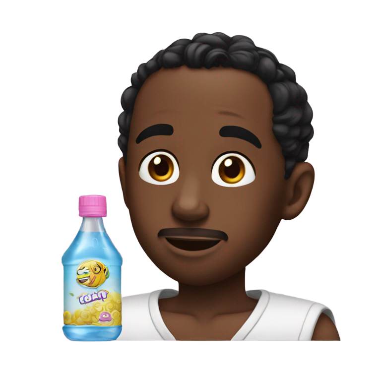 genmoji : Diddy avec de l'huile pour bébé