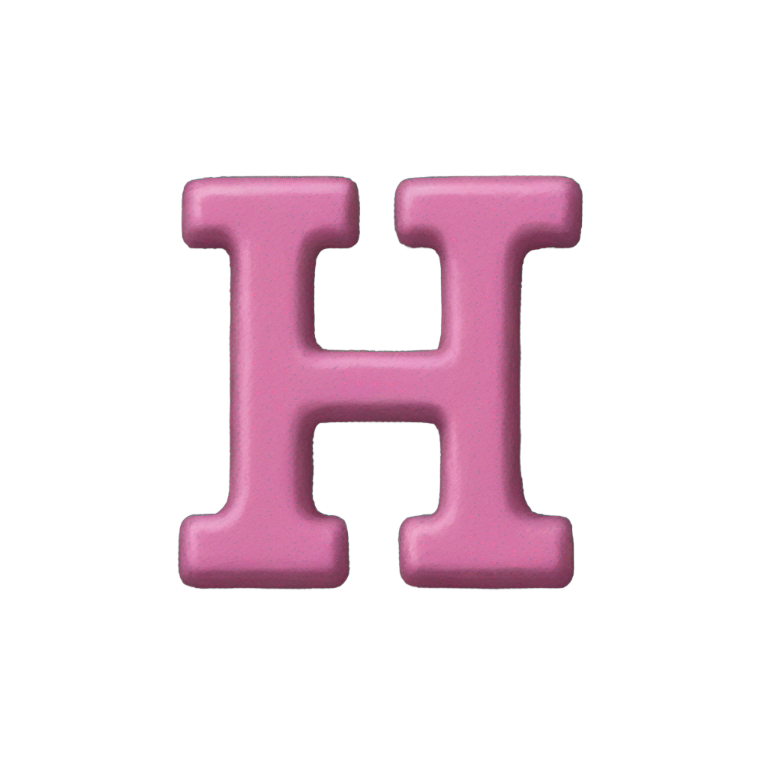絵文字：チョークで描いた「H」の文字