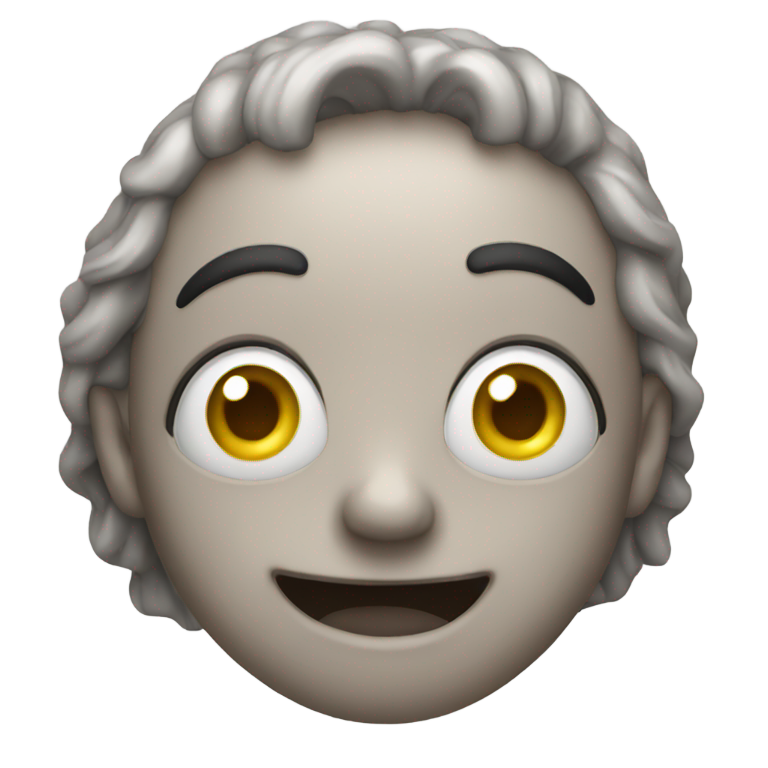 genmoji: Crazy eyes happy