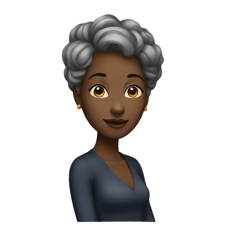 genmoji : Femme noire magnifique