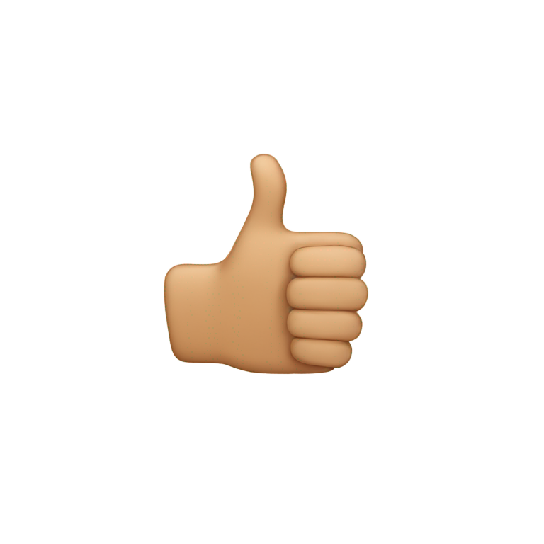genmoji: forward facing thumbs up