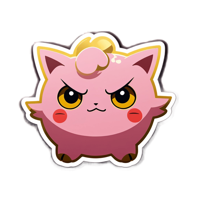genmoji : Jigglypuff en or