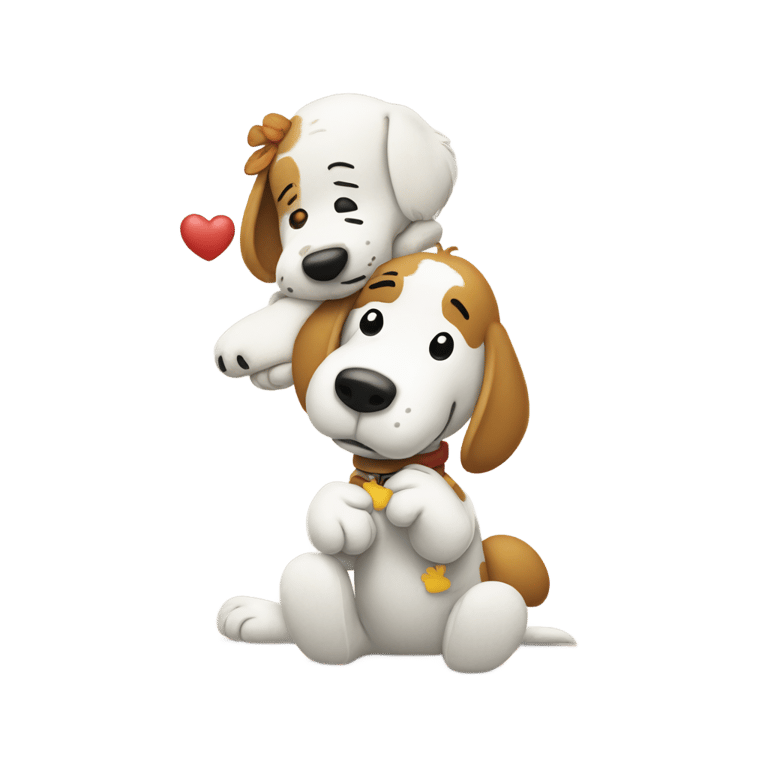 genmoji: snoopy and woodstock