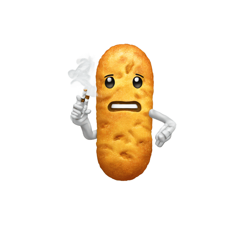 genmoji: Mitochondria with cigarette