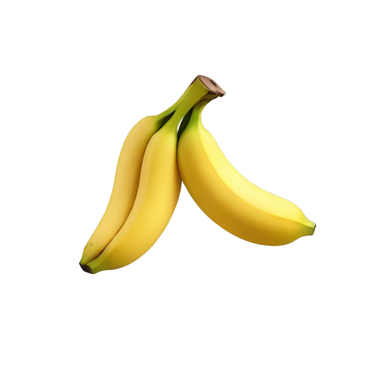 genmoji : Un visage humain dans une banane avec des pattes de chien