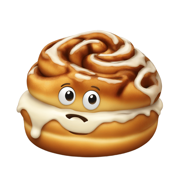 genmoji : Un roulé à la cannelle moelleux