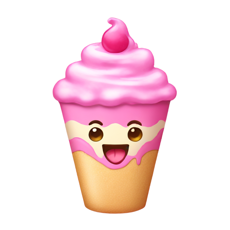 絵文字：ピンクパフェ