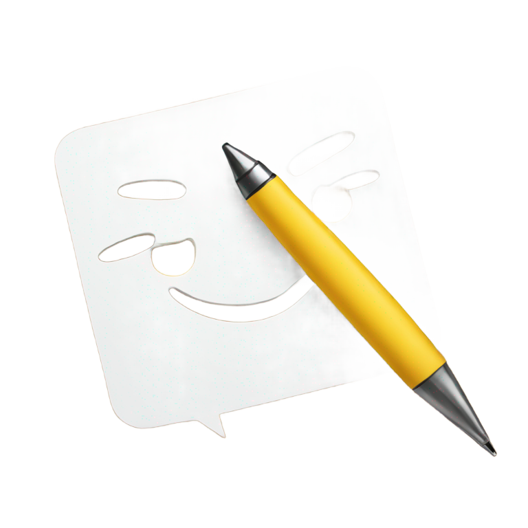 genmoji : message avec stylo