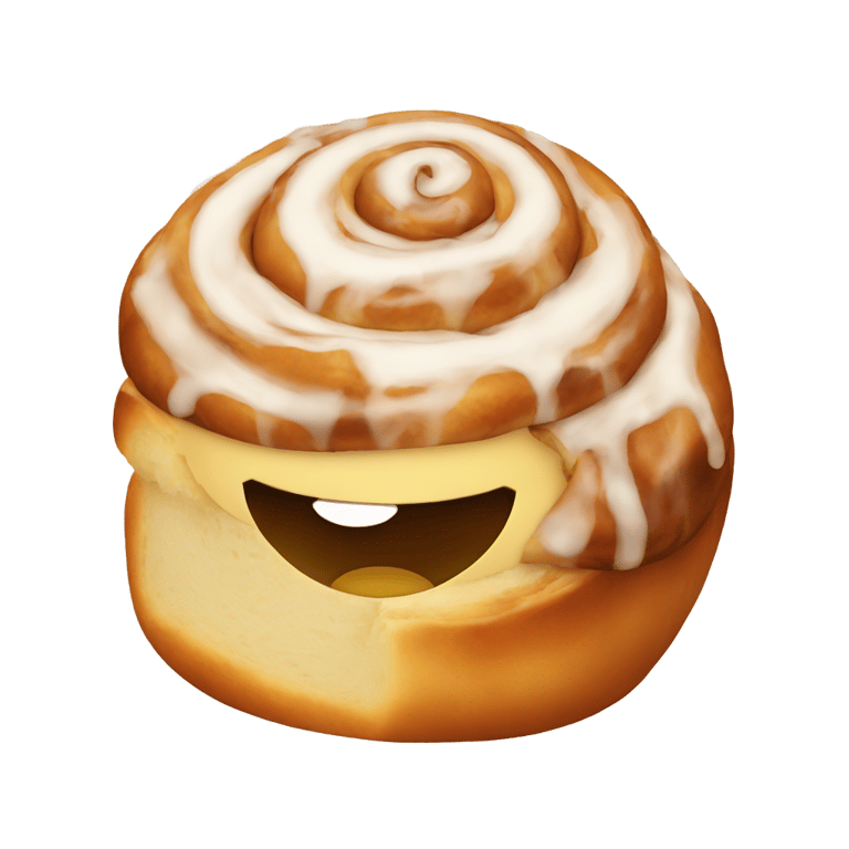 genmoji : Petit pain à la cannelle