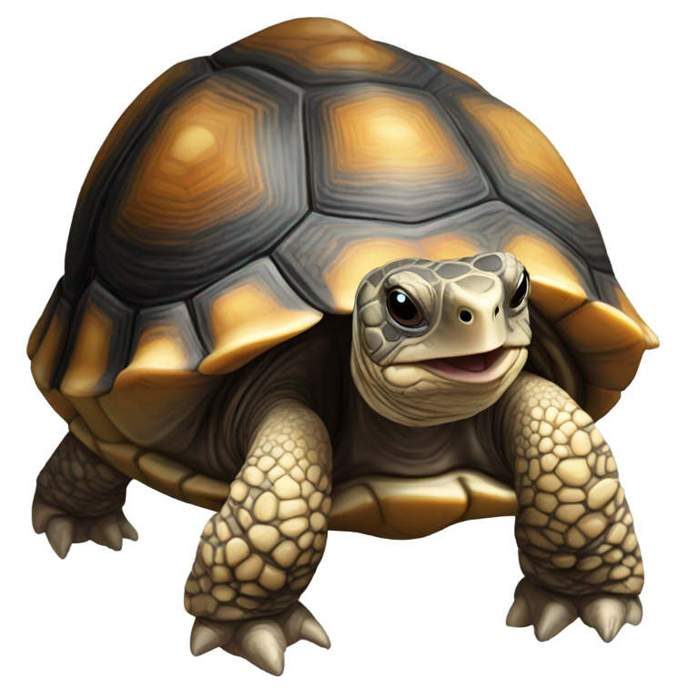 genmoji : Une tortue padloper tachetée
