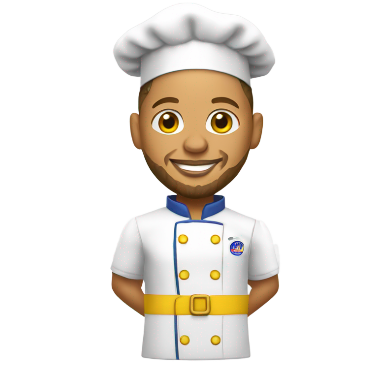 genmoji : Steph Curry en costume de chef