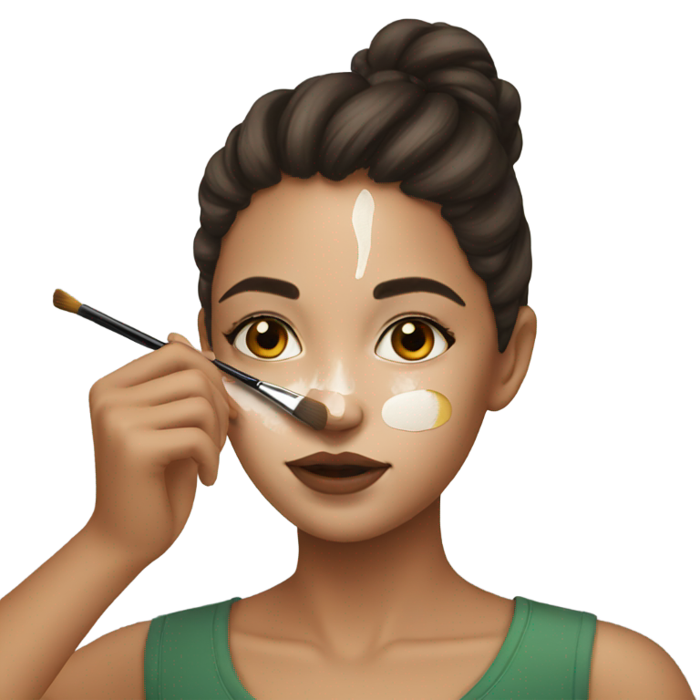 genmoji：女孩化妆