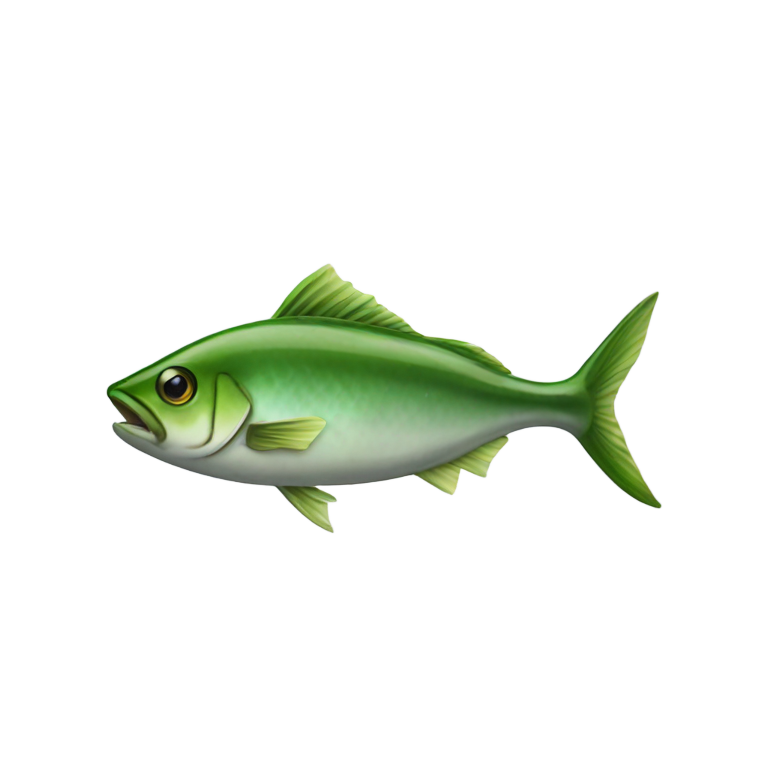 genmoji：绿色咸鱼