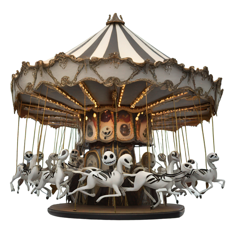 genmoji: jack skellington carousel