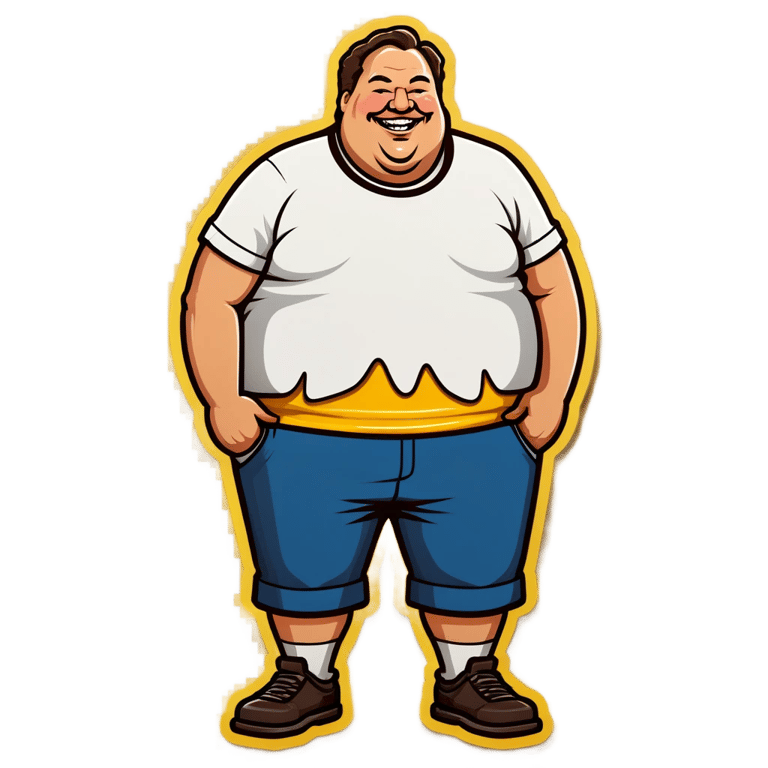 genmoji : Gros mec chez McDonald's