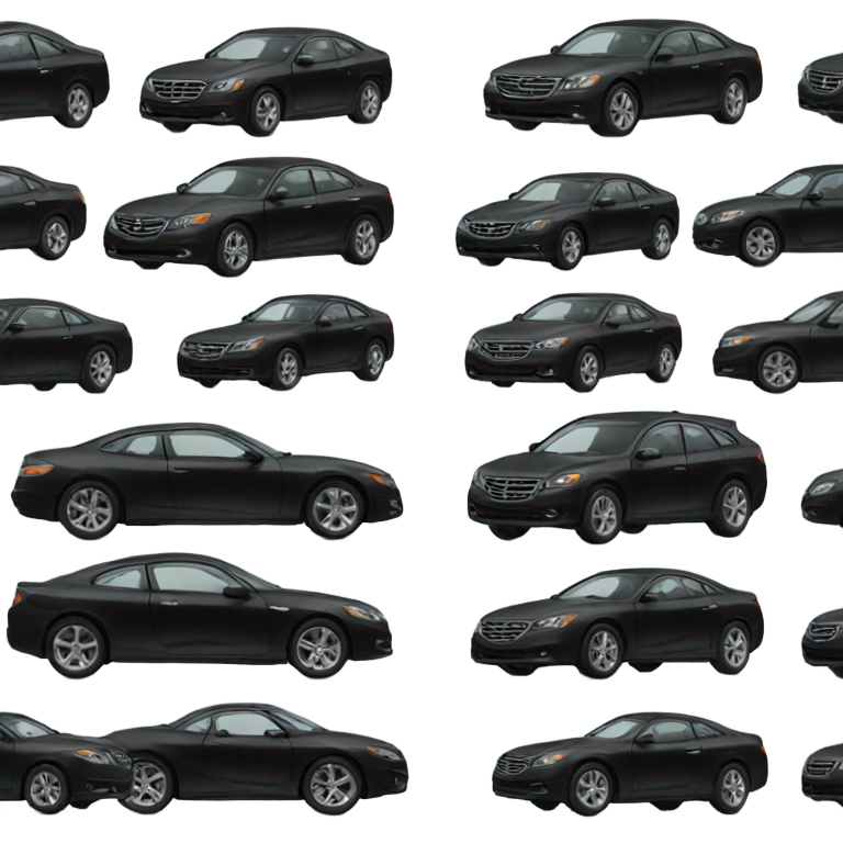 genmoji：黑色汽车