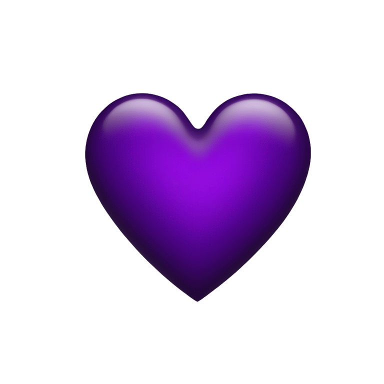 genmoji : dark purple heart