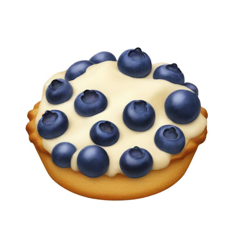 genmoji：蓝莓糕点