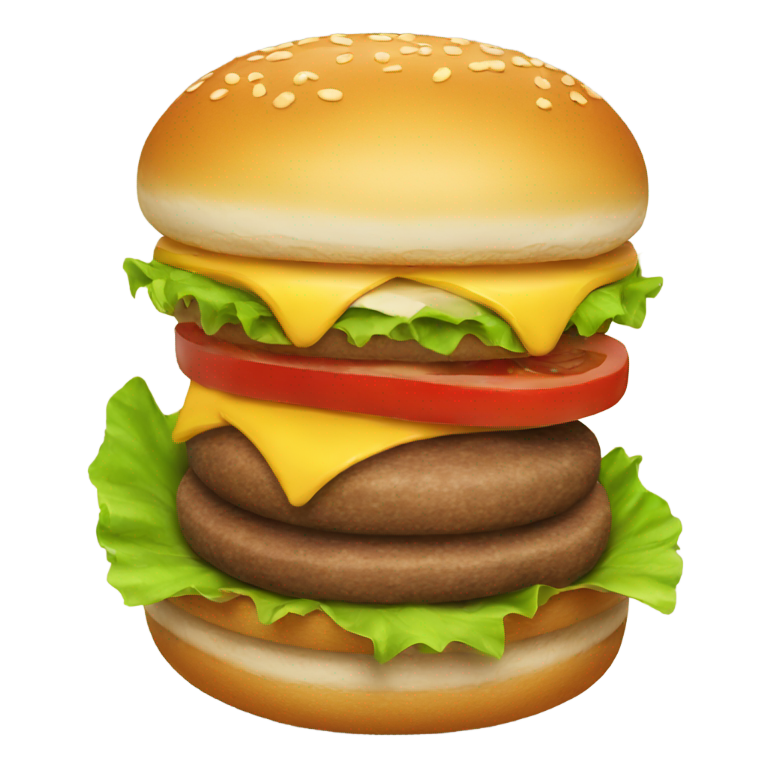 genmoji : Hamburger détaché