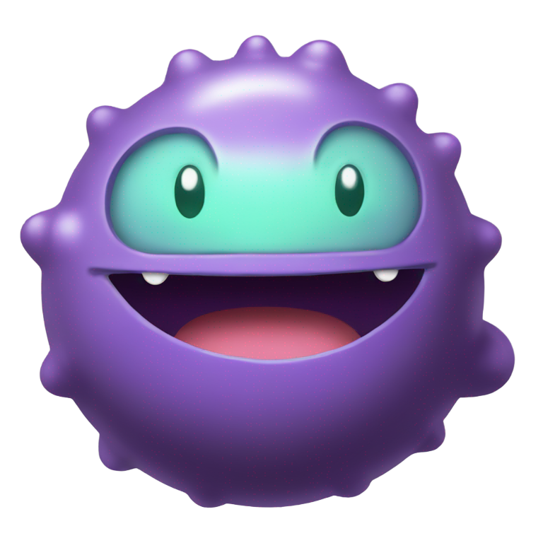 genmoji: original colors Koffing pokemon