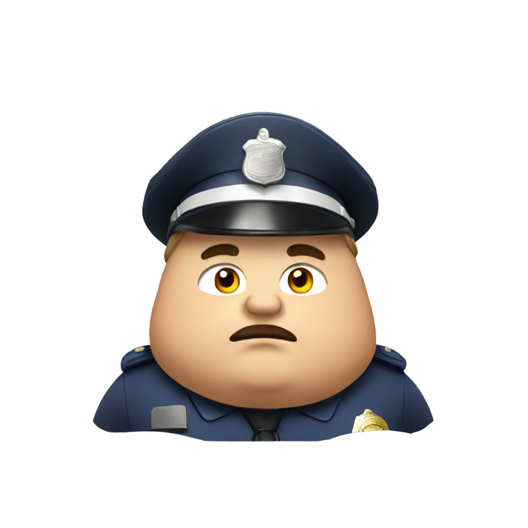 genmoji：胖警察