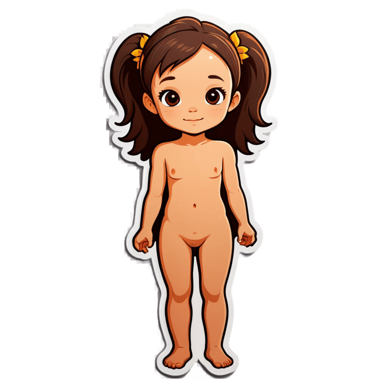 genmoji: naked little girl
