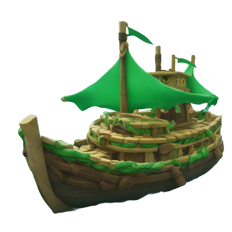 genmoji: Links ferry from zelda prepared on a olate to be eaten