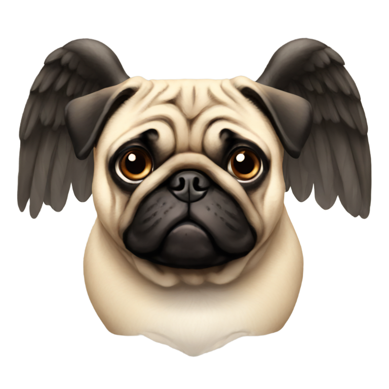 genmoji : Carlin avec des ailes