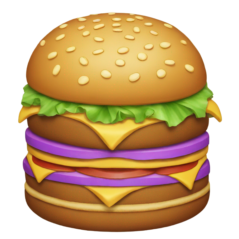 絵文字：ハンバーガー型のバースデーケーキ
