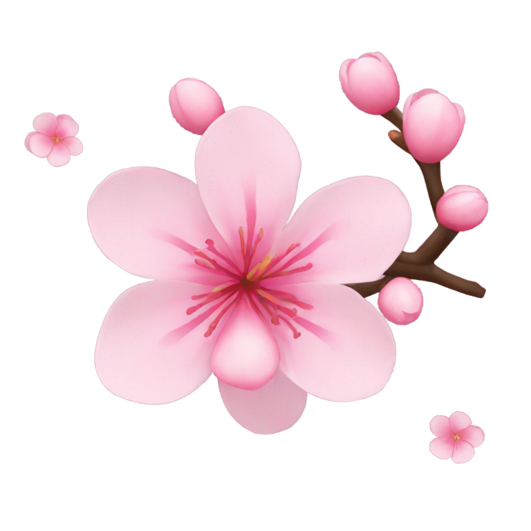 genmoji：Facless Sakura flower