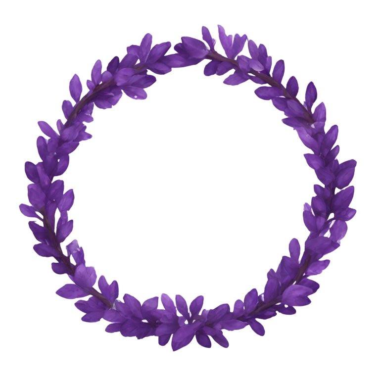 genmoji: Amethyst wreath