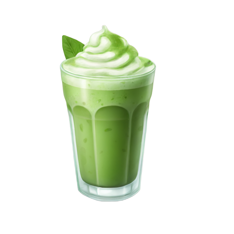 genmoji：一杯冰抹茶拿铁，非冰沙