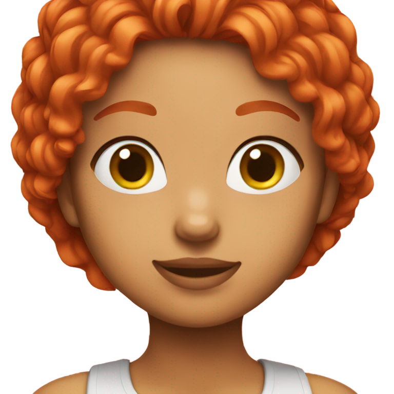 genmoji：红发女孩表情符号