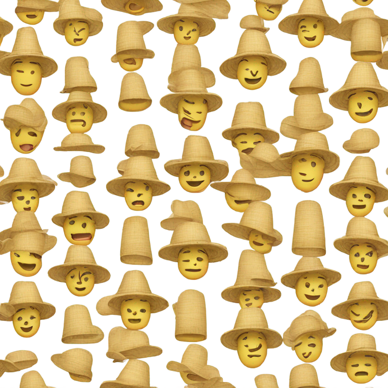 genmoji: Emoji white man being stereotypically Chinese with straw Chinese hat and t shirt that says “I’m Chinese”