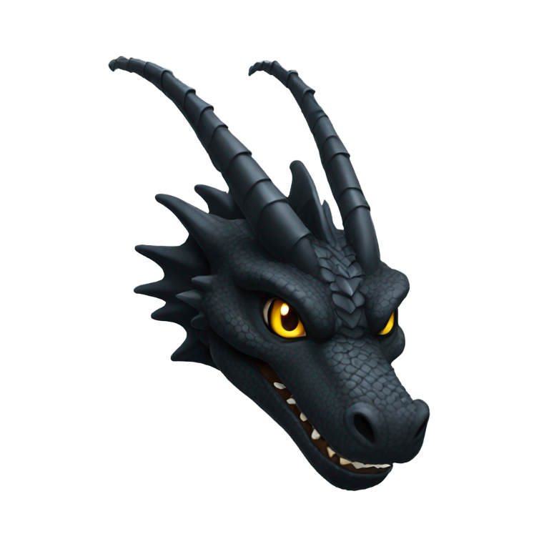 genmoji : dragon noir