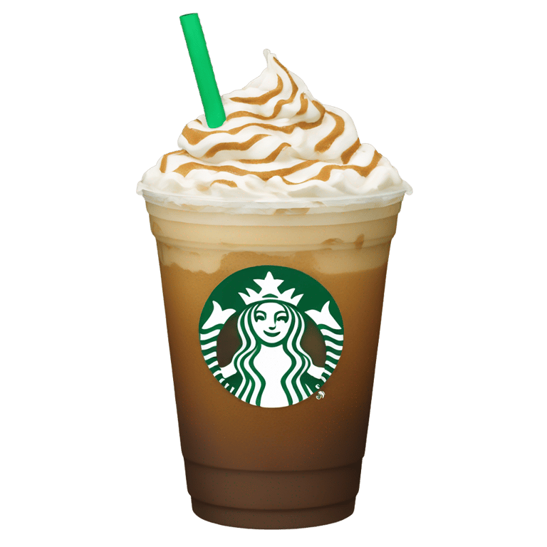 genmoji : Frappé Starbucks