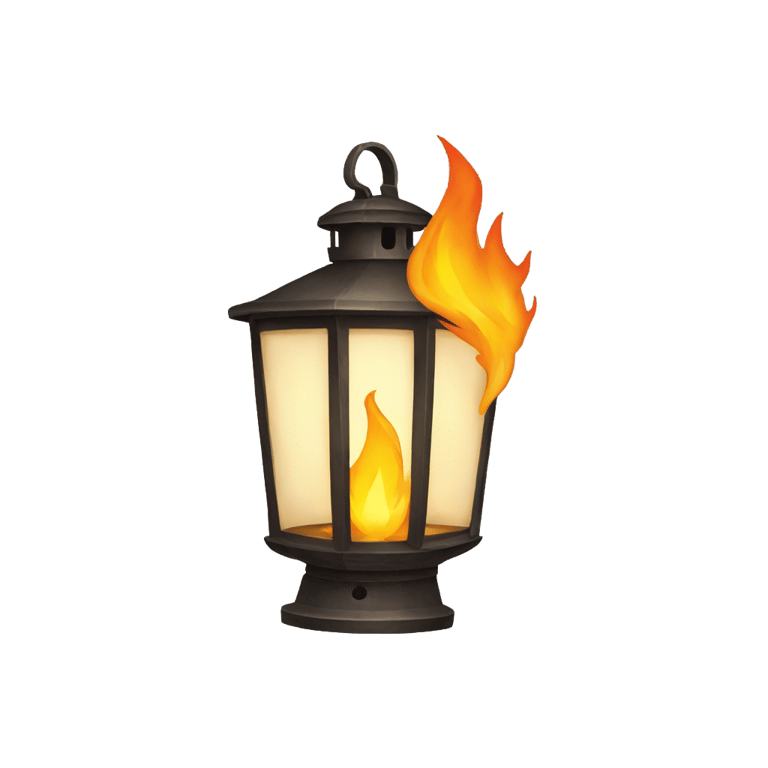 genmoji: lantern with extinguished flame