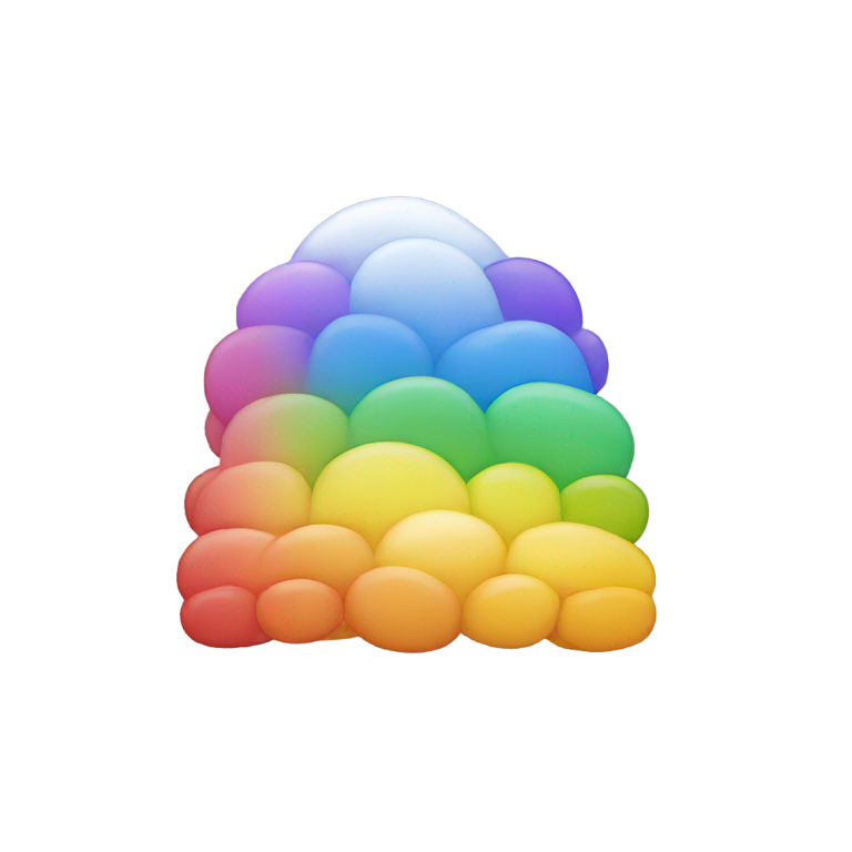 genmoji：Rainbow word "Genmoji"