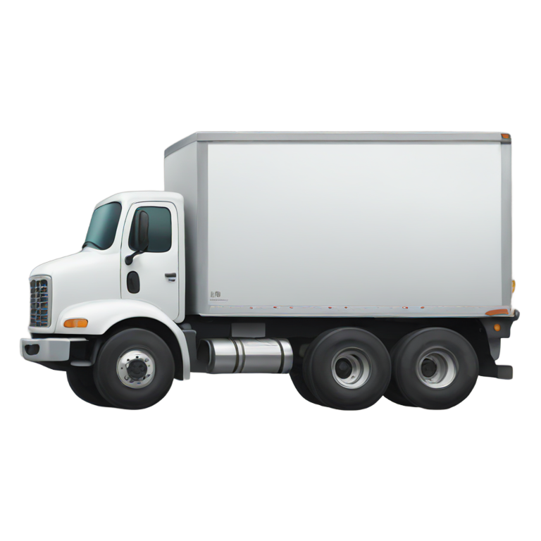 prompt: a truck with a sticker on the side